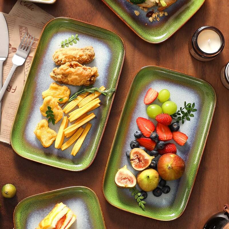 vancasso Stern Series Reactive Glaze Stoneware Plates Set