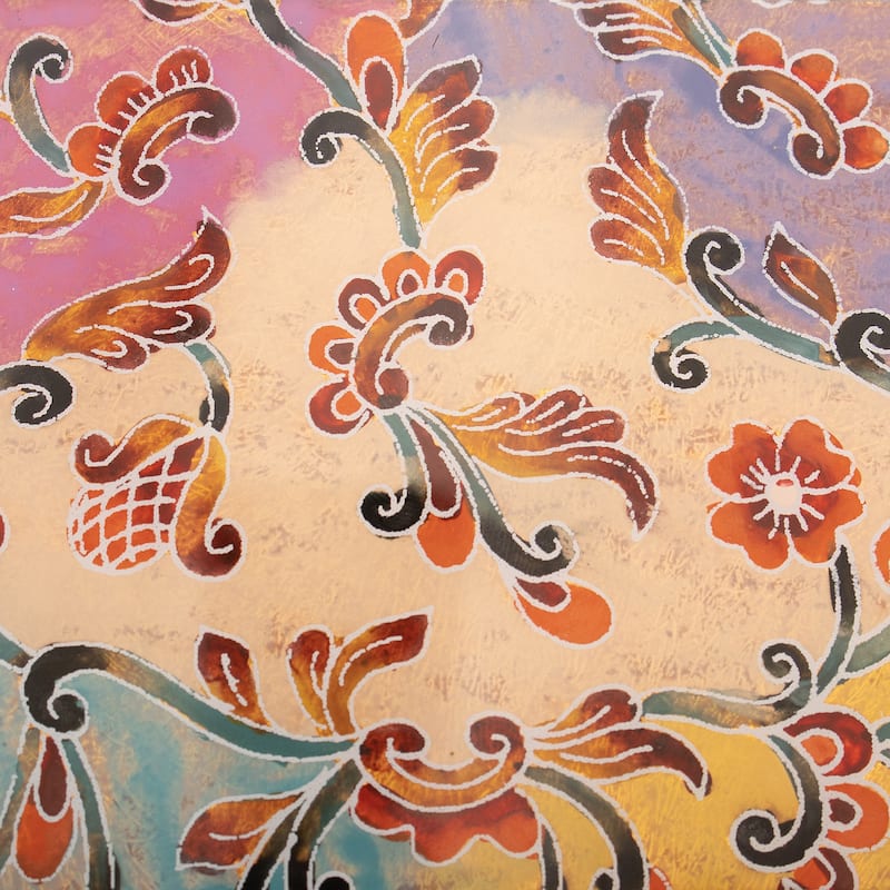Novica Handmade Sweet Beauty Reverse-Painted Glass Decorative Box