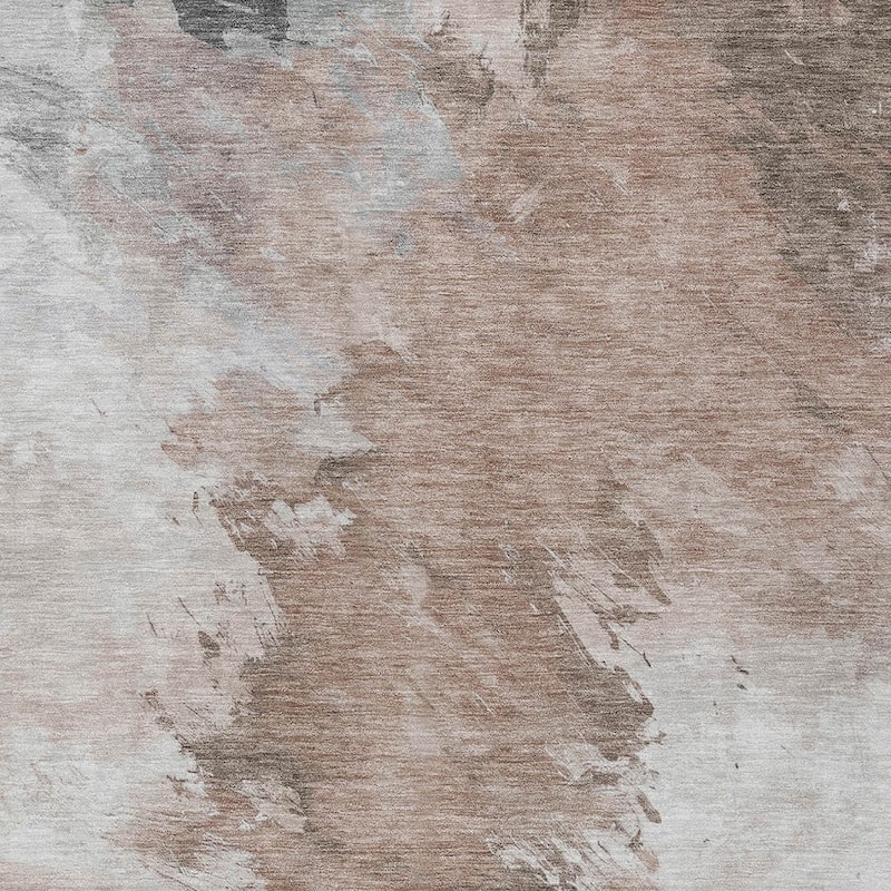 HomeRoots Abstract Transitional Rectangle Outdoor Rug