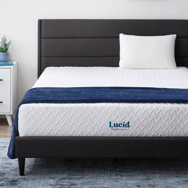 LUCID Comfort Collection 12-inch Plush Gel Memory Foam Mattress