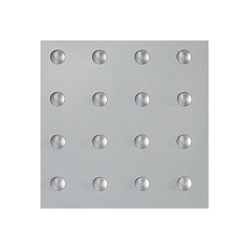FASÄDE Dome 4-foot x 8-foot PVC Wall Panel in Argent Silver - Sample