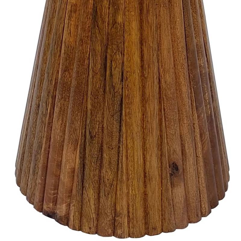 Waters Wild Honey Side Table with Pedestal Base