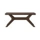 preview thumbnail 7 of 35, Plank and Beam Verso Rectangular Cross Leg Coffee Table - 40"