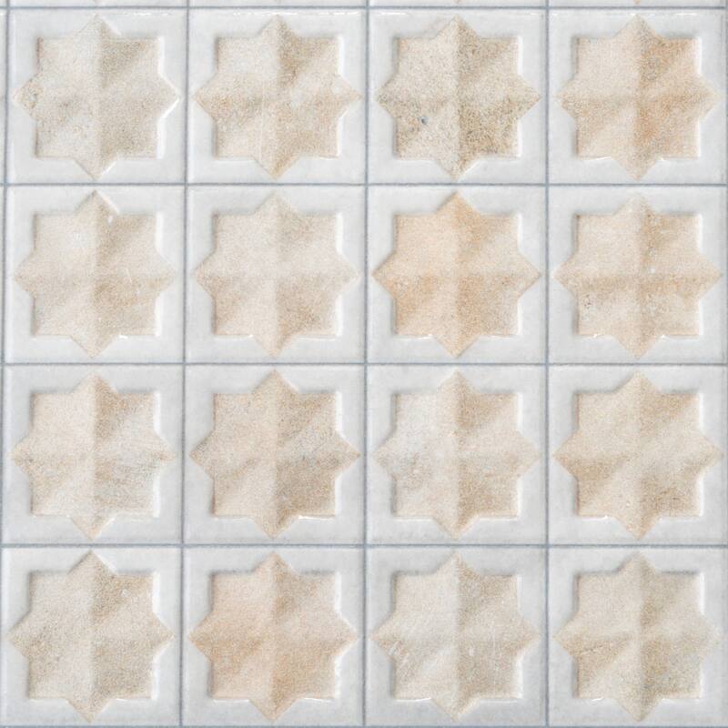 Apollo tile 12" x 22" Citadel Matte Glossy Ice White Beige Porcelain Tile (13.03 sq ft/case) - 7 Pack