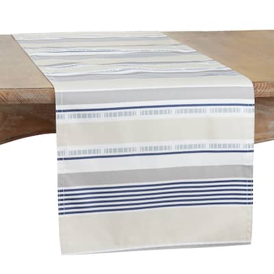 Table Runner With Striped Design