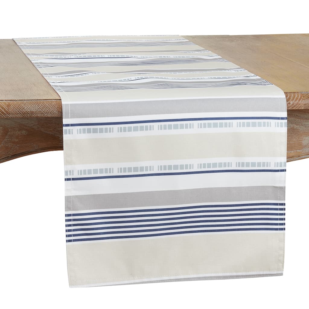 Table Runner With Striped Design