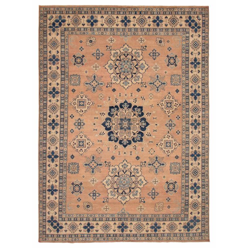 ECARPETGALLERY Hand-knotted Finest Ghazni Copper Wool Rug - 9'9 x 13'2 - Copper - 9'9 x 13'2