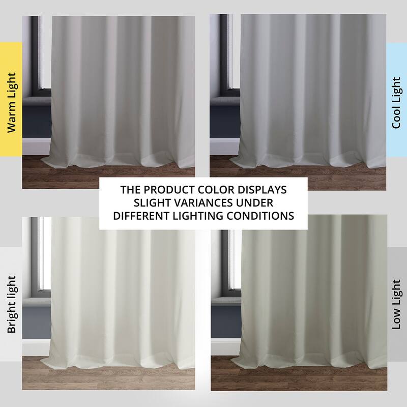 Exclusive Fabrics Italian Faux Linen Grommet Room Darkening Curtains (1 Panel) - Contemporary Elegance, Stylish Functionality