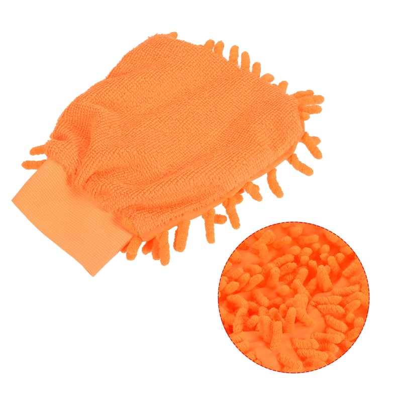 Home Microfiber Chenille Mitts Reusable Scratch-Free Cleaning Glove