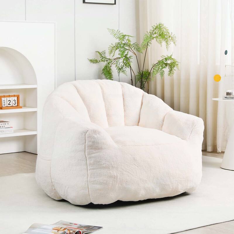 Bean Bag Sofa Chair with Armrests,for Ultimate Relaxation and Versatile Use in Living Room,Bedroom,or Office.