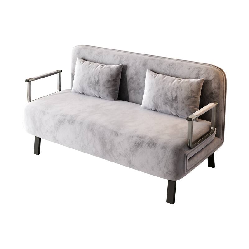 Versatile Tri-Fold Sofa Bed with Adjustable Backrest and Pillow, Perfect for Home and Office Use
