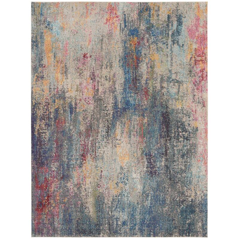 Nourison Celestial Modern Abstract Multicolor Area Rug
