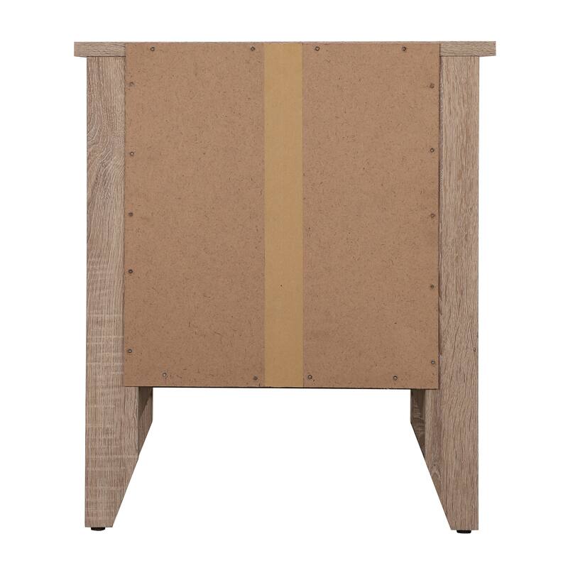 Modern Sandle Wood Nightstand with Durable Construction