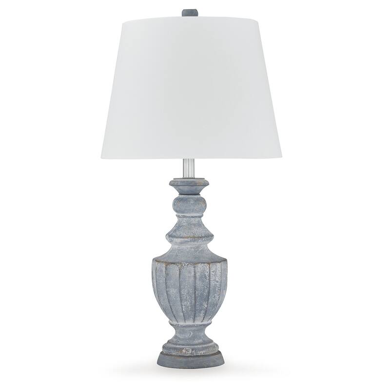 Signature Design by Ashley Cylerick Antique Blue Table Lamp - 16.13" W x 16.13" D x 31.5" H