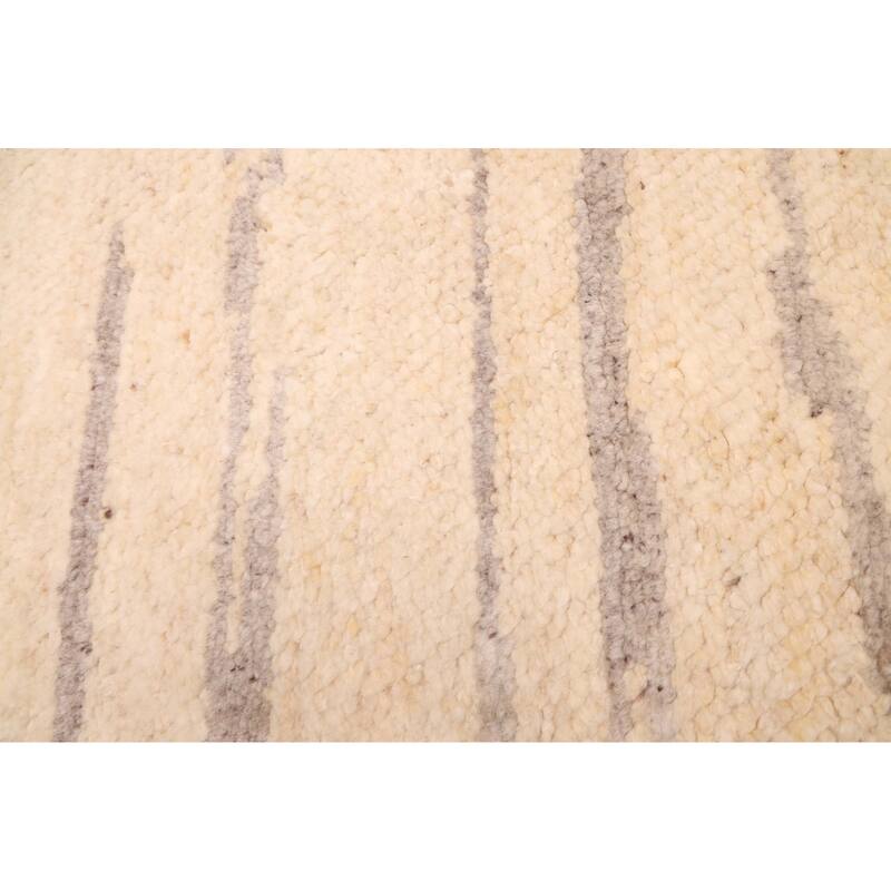 ECARPETGALLERY Hand-knotted Looma Cream Wool Rug - 8'2 x 10'3