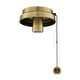 preview thumbnail 3 of 5, Fanimation Ceiling Fan Low Profile Light Kit Fitter Antique Brass