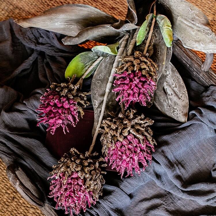 RusticReach Artificial Tall Stem Flower Mulan Thistle 43" Tall