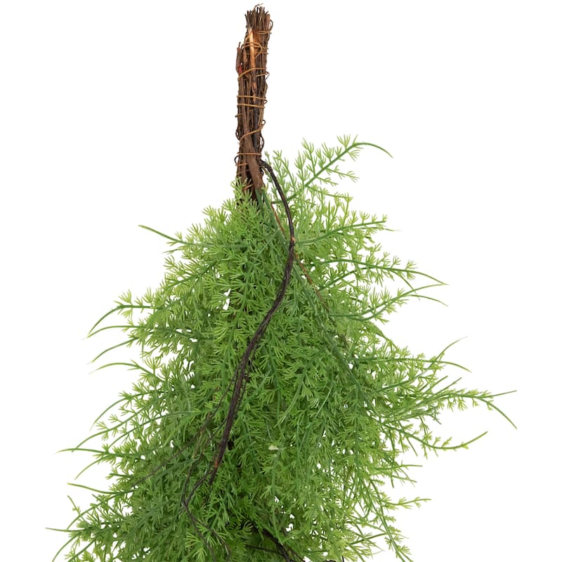 5' x 8" Green and Brown Cedar Artificial Christmas Garland - Unlit