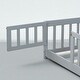 preview thumbnail 4 of 33, Twin Size Floor Bed with Fence and Door, Rubber Wood Frame with Safety Guardrails