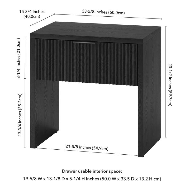 Kenslow 24" Wide Rectangular Nightstand