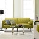 preview thumbnail 1 of 20, Modern Style Upholstered Velvet Sofa Couch for Living Room in Teal - 79'' W X 33'
