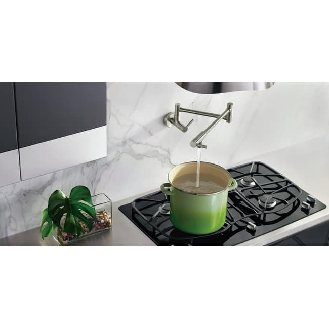 Moen 5.5 GPM Wall Mounted Double Handle Pot Filler