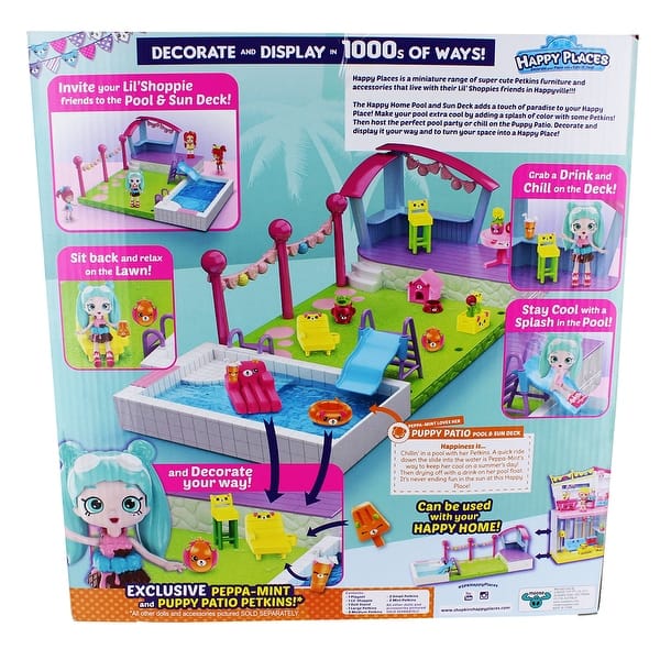 Shopkins Happy Places Pool Playset Multi Overstock 13895653 There's a party in the palace where princesses come to play. shopkins happy places pool playset multi