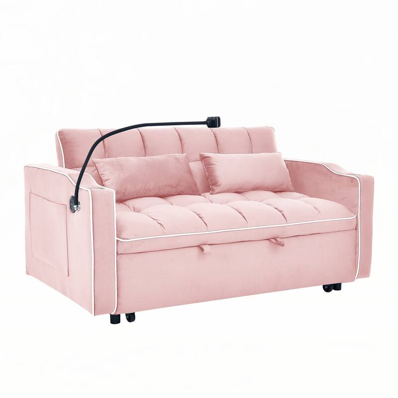 55.51 inch versatile foldable sofa bed
