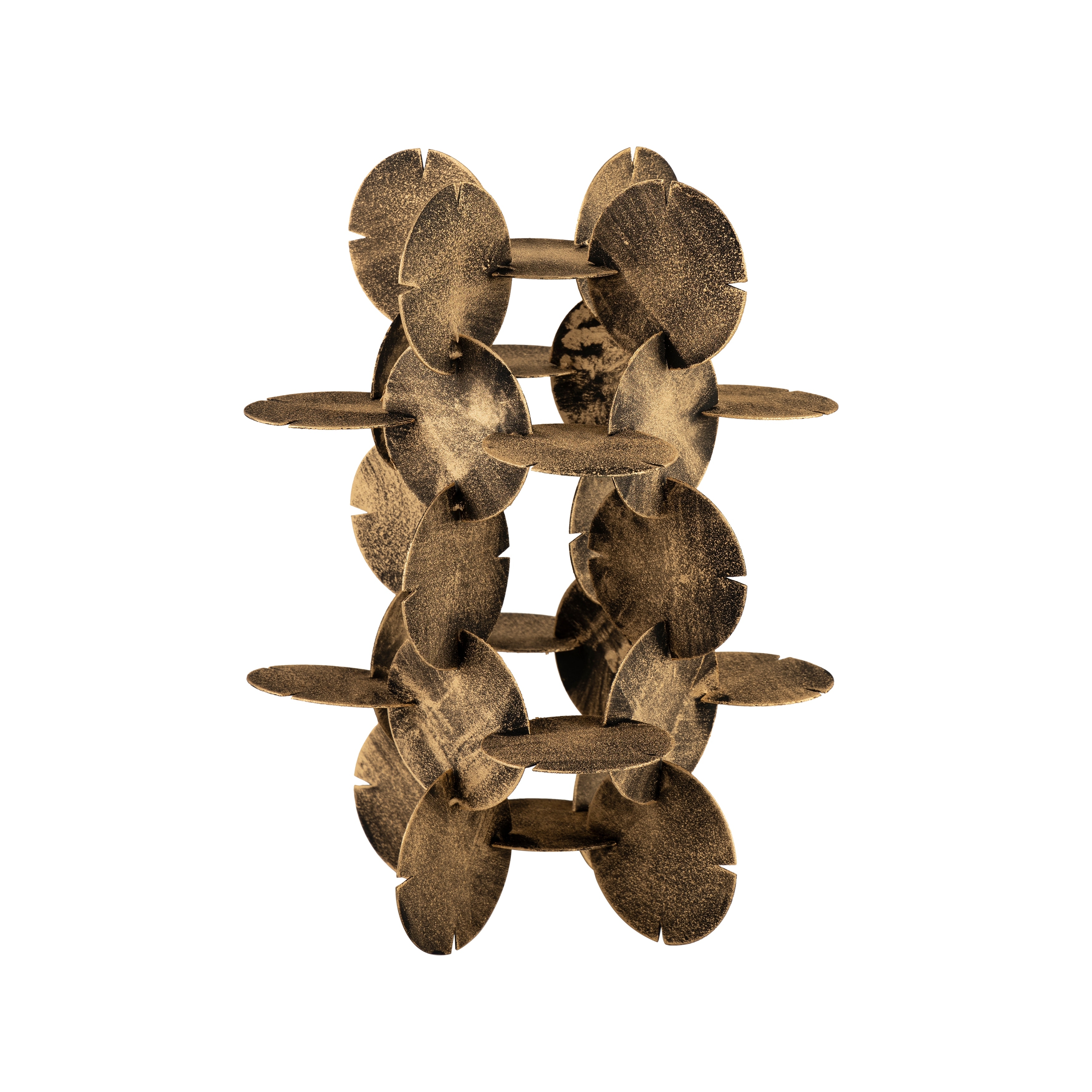 Elk Home Flint Antique Brass Metal 8 Inch Wide Sculpture