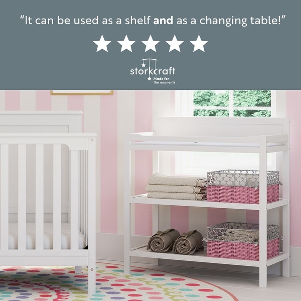 nursery changing table storage