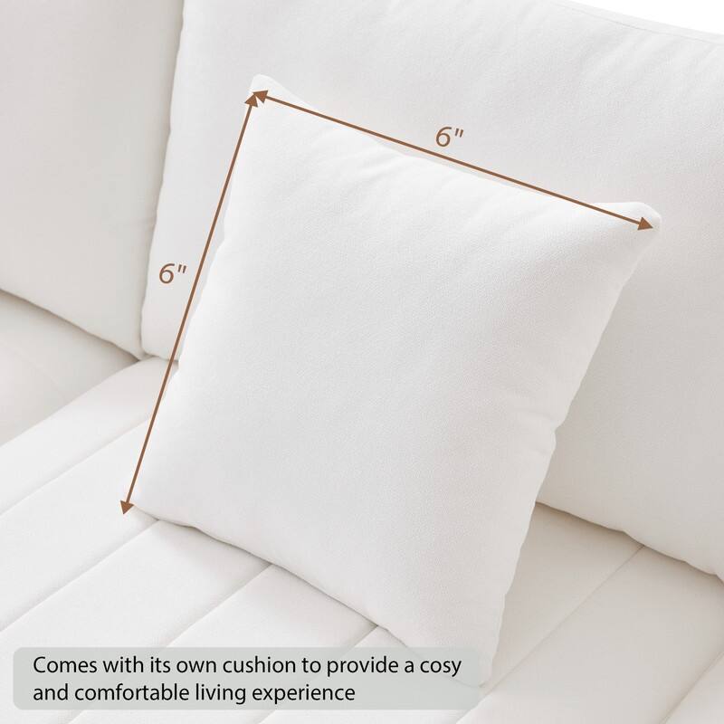 89x79" Modern Sectional Sofa with Convertible Ottoman,Living Room Couches L Shape Sofa with 2 Pillows