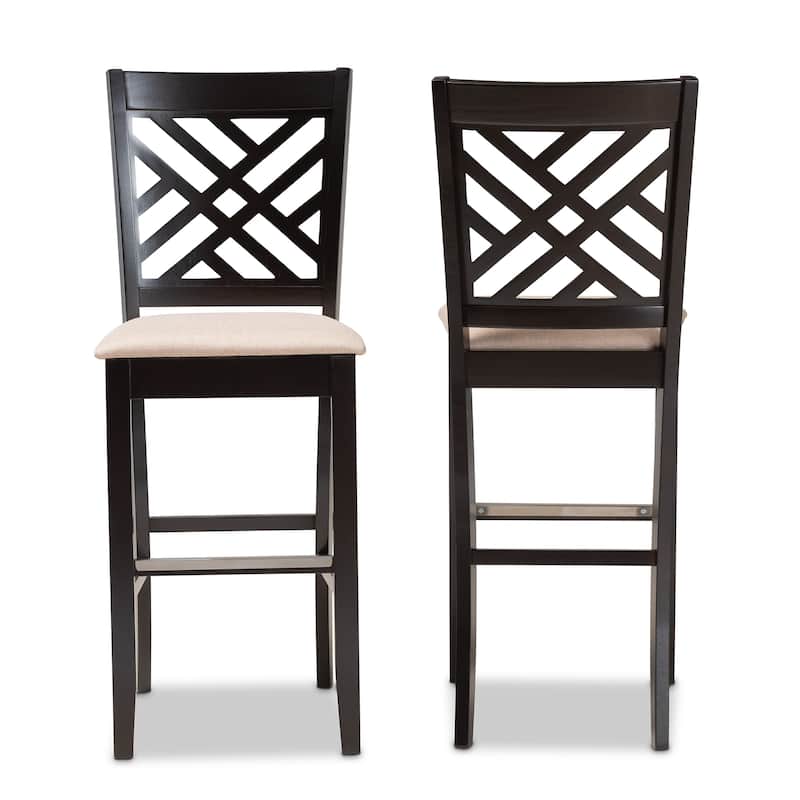 Jason Modern and Contemporary 2-Piece Bar Stool Set