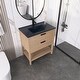 preview thumbnail 15 of 49, Plywood Freestanding Bathroom Vanity Set with Integrated Sink