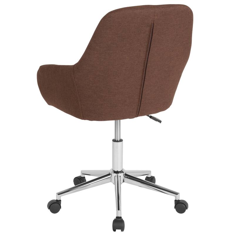 Home & Office Mid-Back LeatherSoft Upholstered Swivel Chair