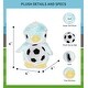 preview thumbnail 2 of 4, DolliBu Huggable Blue Penguin Stuffed Animal with Soccer Ball Plush - 6 inches