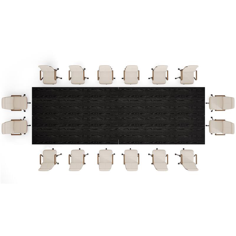 78.7" Conference Table, Wood Office Meeting Table, Boardroom Seminar Business