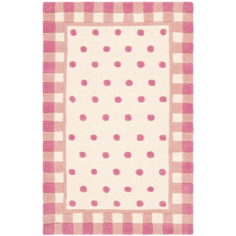 SAFAVIEH Handmade Novelty Giancarla Polka Dot Wool Rug