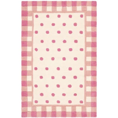 SAFAVIEH Handmade Novelty Giancarla Polka Dot Wool Rug