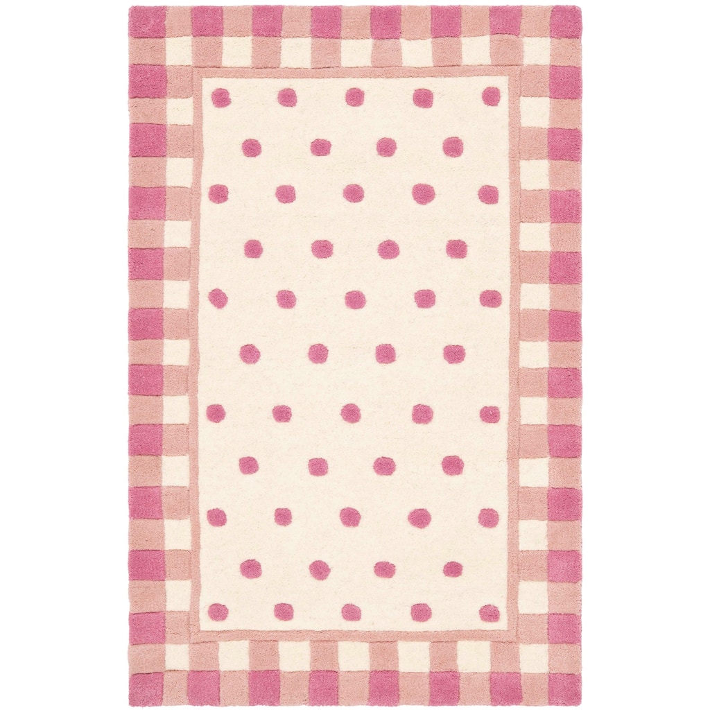 SAFAVIEH Handmade Novelty Giancarla Polka Dot Wool Rug