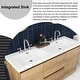 preview thumbnail 50 of 152, Floating Bathroom Vanity with Integrated Resin Top