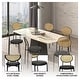 preview thumbnail 41 of 95, LeisureMod Euston Set of 2 Modern Dining Chair with Wicker Back & Upholstered Velvet Seat for Home Office Living Room & Kitchen
