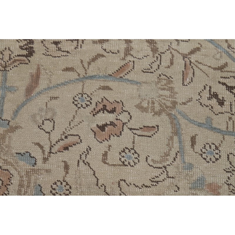 Floral Tabriz Persian Area Rug Traditional Handmade Wool Carpet - 8'0"x 10'7"