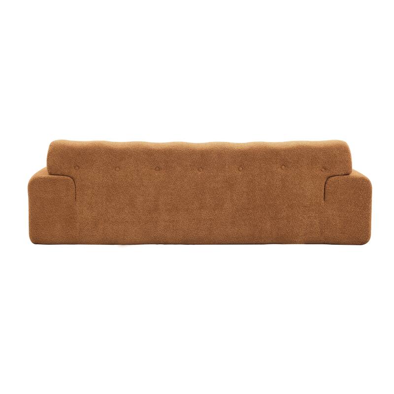 Button Tufted Upholstered 3 Seater Sofa, Comfy Chenille Deep Seat Cloud Couch, Compression Sofa for Apartment, Living Room