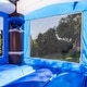 preview thumbnail 13 of 16, HeroKiddo 15' Ocean Shark Commercial Grade Inflatable Water Slide with Detachable Splash Pool & Air Blower for Kids and Adult
