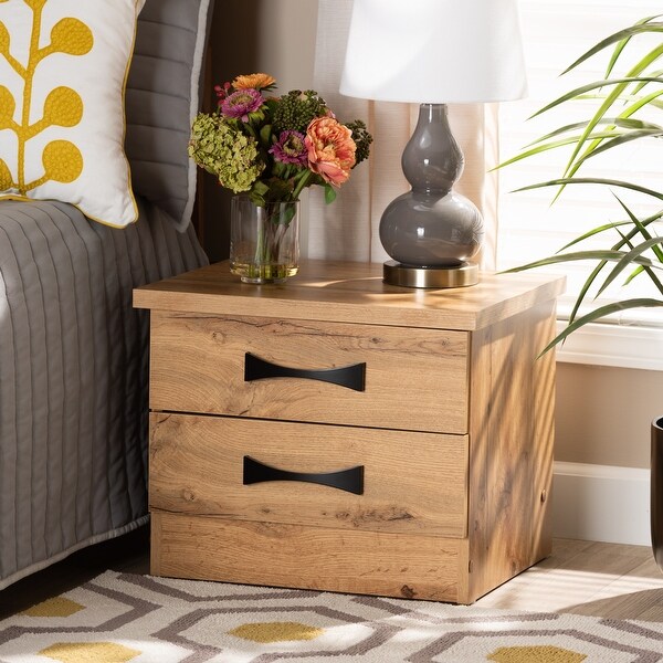 Oak sales finish nightstand