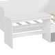 preview thumbnail 8 of 16, Wooden Twin Size Daybed with Storage Shelves and Lockers, Multi-functional Bed with Study Desk and Matching Stool, White