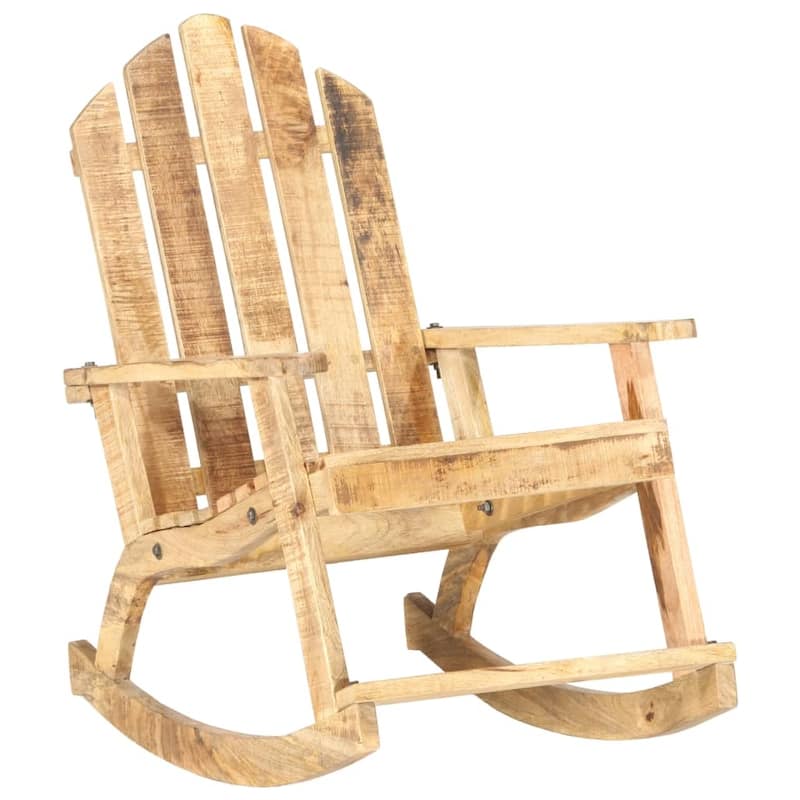 vidaXL Garden Rocking Chair Solid Mango Wood - 27.6" x 35.4" x 38.2"