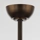 preview thumbnail 11 of 11, 24" 3-Blade 6-Light Woven Farmhouse Ceiling Fan with Light