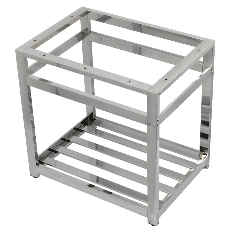 Kingston Brass Kingston Commercial Steel Console Sink Base - Polished Chrome