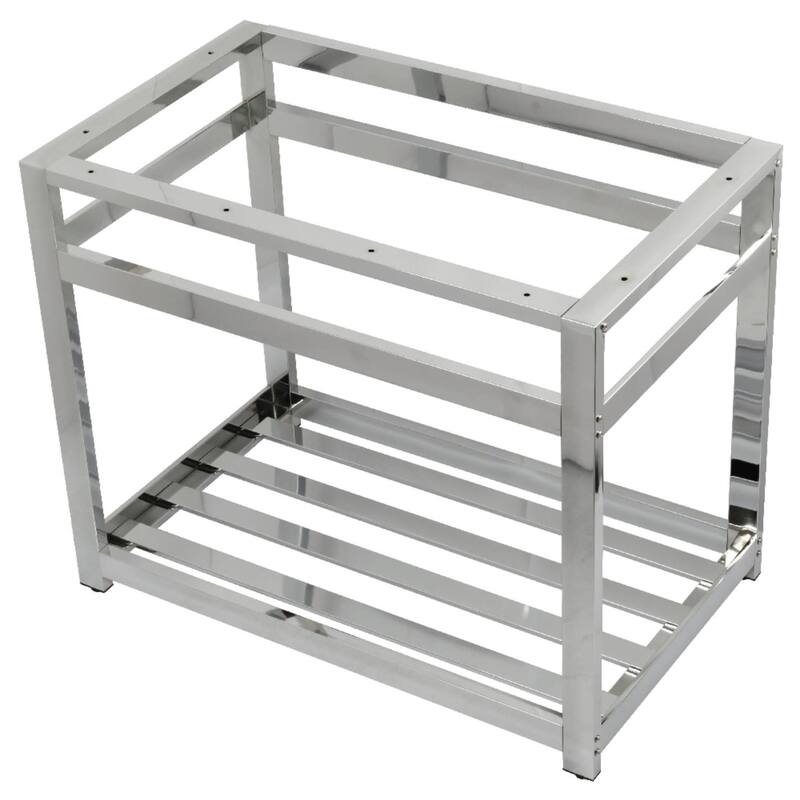 Kingston Brass 37" Wide x 30" High Console Stand - Polished Chrome
